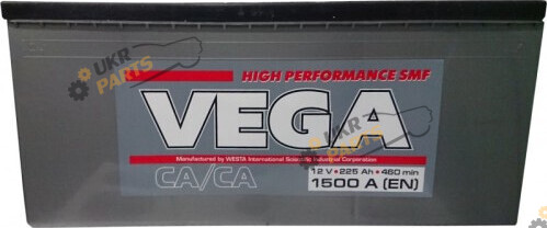 Грузовой аккумулятор Vega Premium 1500A L+ 225 Ач (6CT-225 АЗ)