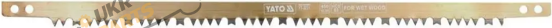 Полотно для ножовки по дереву Yato по сырому, HCS 65, L= 610 мм (YT-3233)