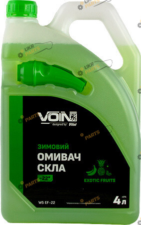 Жидкость омывателя готовая зимняя Voin Exotic Fruits каністра з лійкою -22 °C 4 л (VOIN W5 EF -22)
