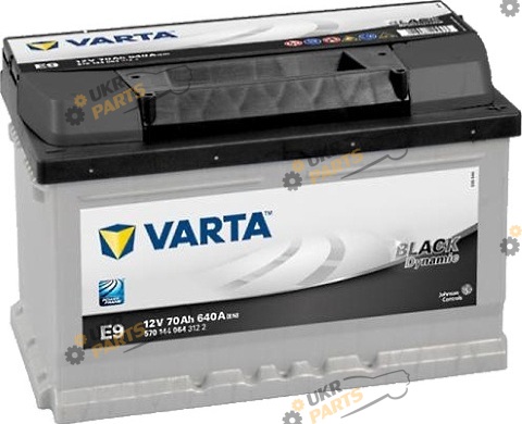 Автомобильный аккумулятор Varta BLACK DYNAMIC (E9): 640 А 70 Ач (570144064/570409064)