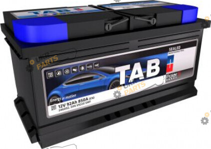 Автомобильный аккумулятор TAB Polar S, En850 A, R+ 92 Ач (246092)