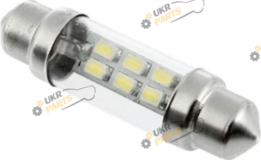 Лампочка салона AllLight T11 6 диодов 1210 S8.5 36mm 12V White (29066500)