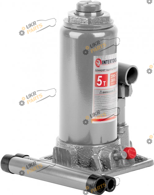 Бутылочный Домкрат Intertool 5 т Гидравлический (GT0053)