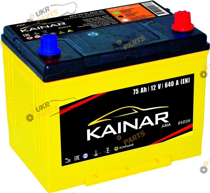 Автомобильный аккумулятор Kainar Asia 75 Ач (070 341 1 110)