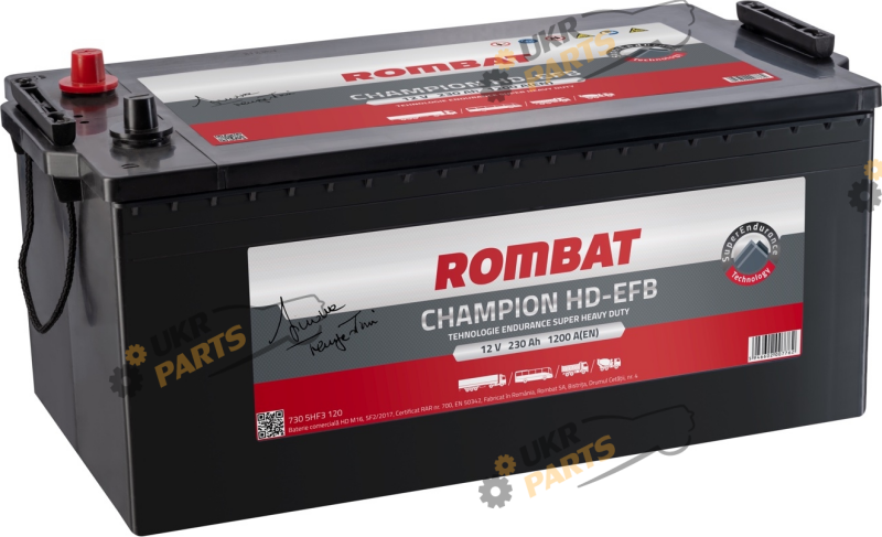 Грузовой аккумулятор Rombat Champion HD EFB 230 Ач (CHD230)