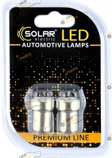 LED лампа SOLAR G18.5 12V 8SMD 2535 white (2 шт.) BA15s (SL1380)