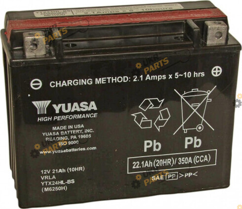 Мотоциклетный аккумулятор Yuasa МОТО High Performance MF VRLA Battery ...