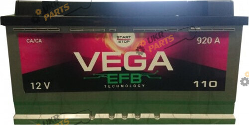 Автомобильный аккумулятор Vega EFB 920A R+ 110 Ач (6СТ-110АЗ)