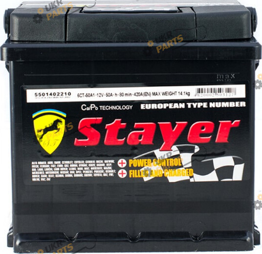 Автомобильный аккумулятор Stayer А1 Euro Black 50 Ач (ISD-50-0)