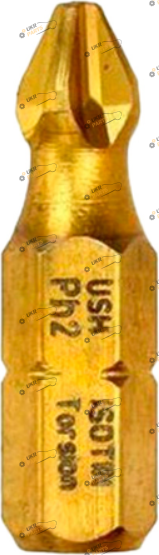 Бита USH ISOTIN PH2 x 25 мм с титановым покрытием (UUST0022342/1)