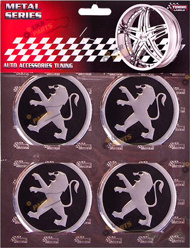 Эмблема на колпак SJS Ø 60мм (4 шт.) Peugeot (42268)