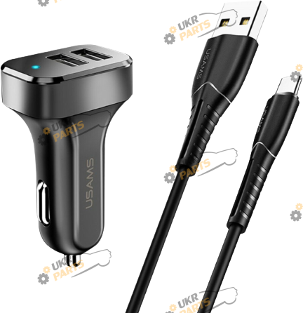 Зарядное устройство Usams King Tu Series Black з кабелем type-c USB 2.1 А (NTU35TC13TZ)