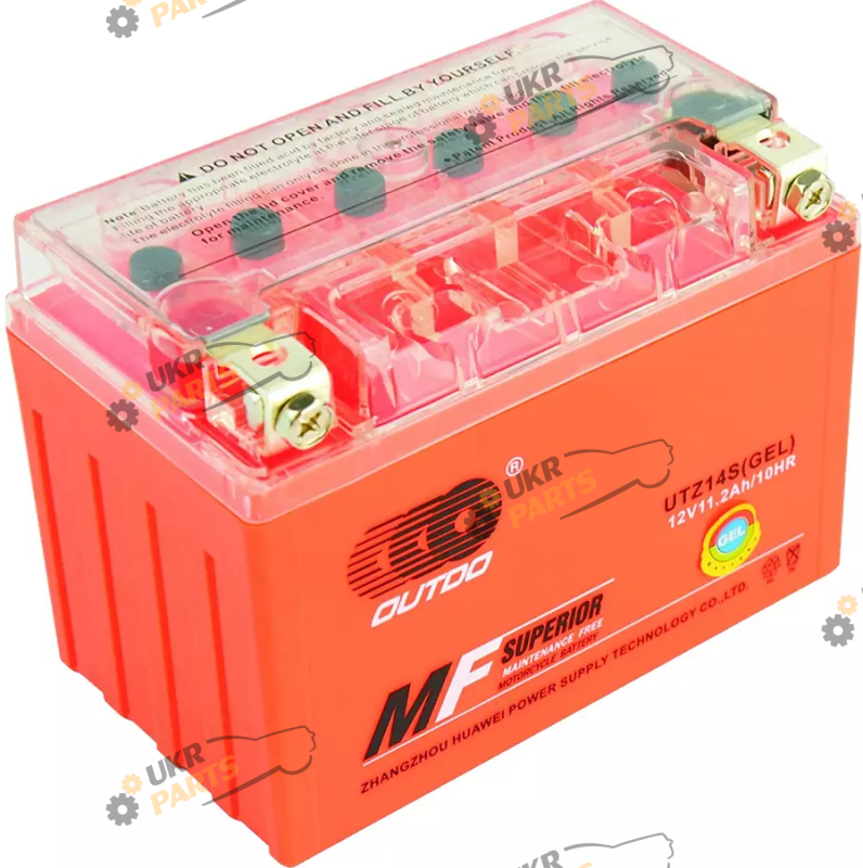Мотоциклетный аккумулятор Outdo 11.2 Ач (UTZ14S GEL)