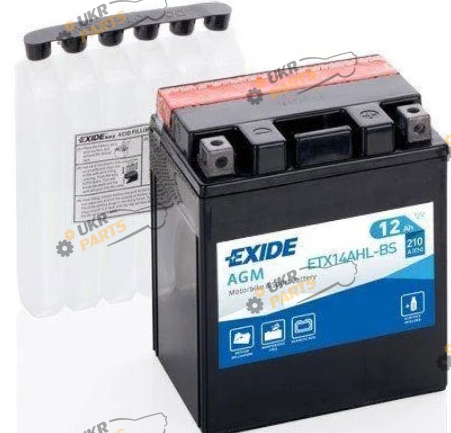 Мотоциклетный аккумулятор Exide 12 Ач (ETX14AHL-BS)