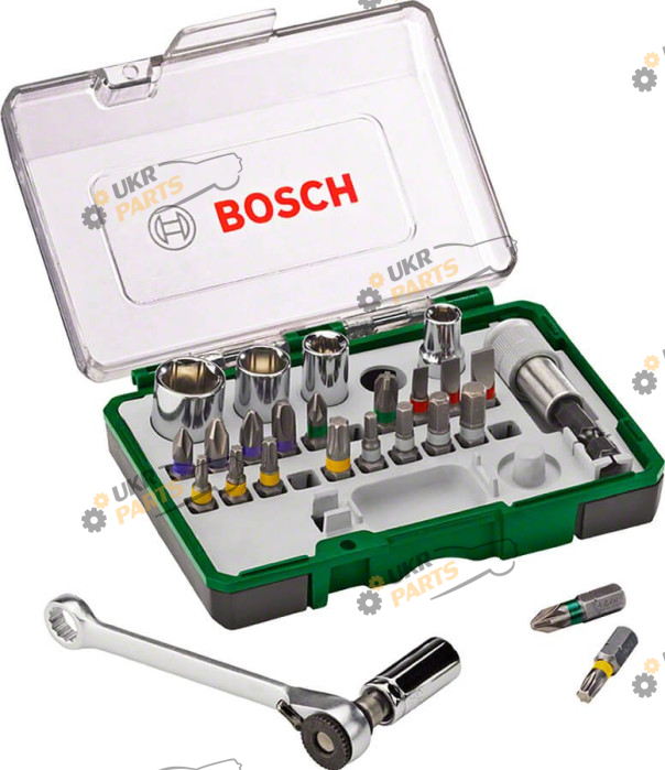 Набор бит Bosch 27 шт, + ключ-трещотка (2607017160)