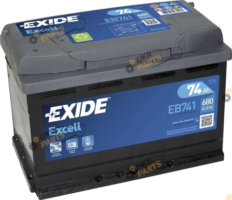 Автомобильный аккумулятор Exide EXCELL (EB741) 680 А 74 Ач (EB741)