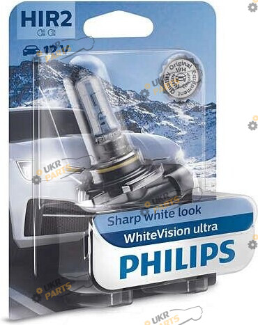 Галогеновая лампа Philips WhiteVision Ultra HIR2 HIR2 1 шт (9012WVUB1)