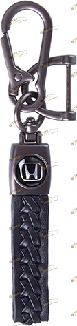 Брелок для авто Vitol HONDA кож.зам скоба+карабин (60378)
