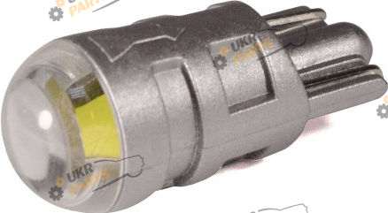 Лампочка StarLight T10 1 диод СОВ 12V 0.5W WHITE / прозрачная линза / серый пластиковый цоколь (replica) (29200001)