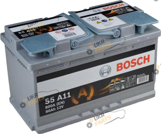 Автомобильный аккумулятор Bosch S5 Silver Plus 6 CT-80-R 80 Ач (0092S5A110)