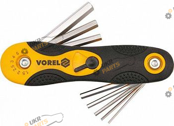 Набор шестигранников Vorel 1.5-8 мм 8 шт (56506)