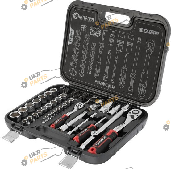 Набор инструментов Intertool 73 предмета (ET-8073)