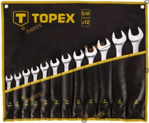 Набор комбинированных ключей Topex (13-32 мм, 12 шт.) (35D758)