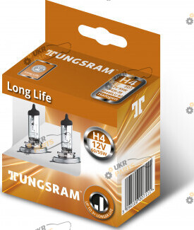 Галогеновая лампа Tungsram Long Life H4 2 шт (50440LU.2D)