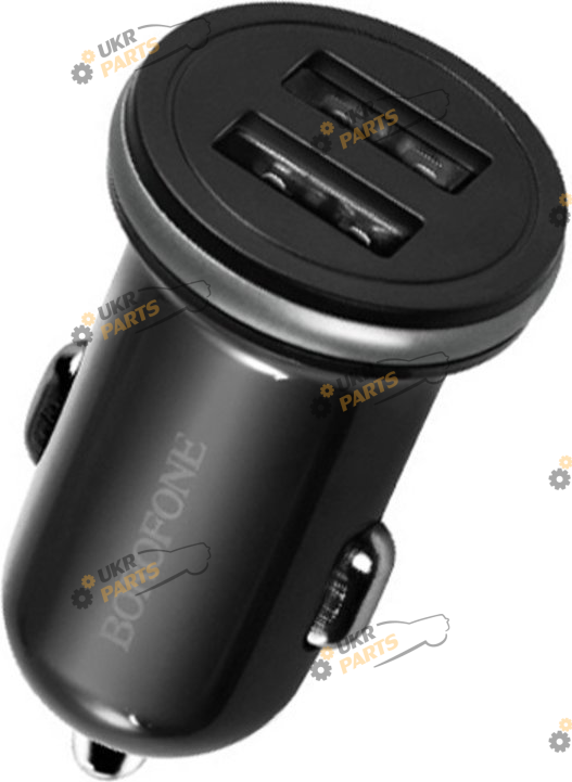 Зарядное устройство Borofone BZ5 CarPal with dual ports Black USB 2.1 А (BZ5B)
