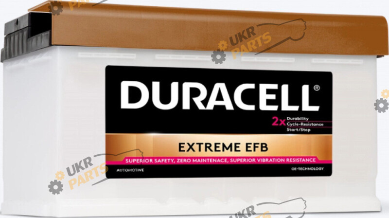 Автомобильный аккумулятор Duracell Extreme 80 Ач (DE80EFB)