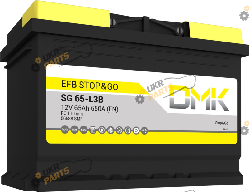 Автомобильный аккумулятор DMK EFB Stop&Go 90 Ач (DEF90)