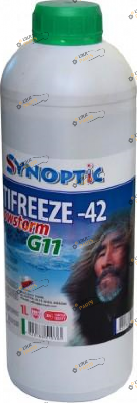 Антифриз Synoptic snowstorm G11 зелёный 1 л (25104)