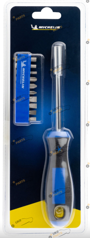 Отвертка с насадками Michelin Pro Bits and Screwdrivers Set 11 шт (W33313)