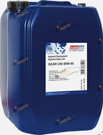 Масло трансмиссионное Eurolub Gear EP-DB 85W-140 20 л (364020)
