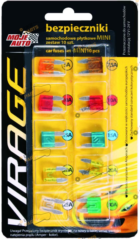 Набор предохранителей Virage 10 шт (94-016)