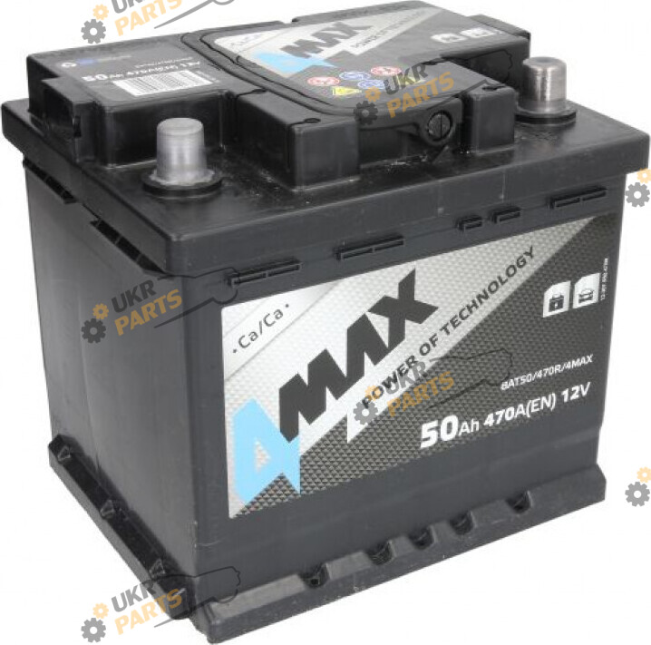 Автомобильный аккумулятор 4Max R+ 470- А 50 Ач (BAT50470R4MAX)