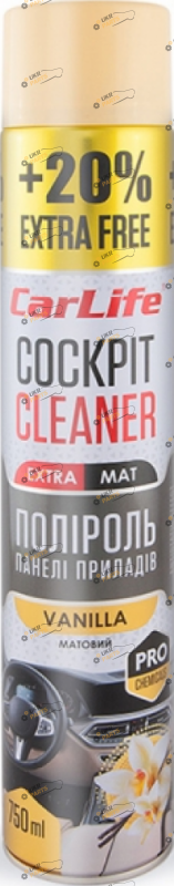 Полироль для пластика Carlife Cockpit Cleaner EXTRA MAT 0.75 л (CF770)