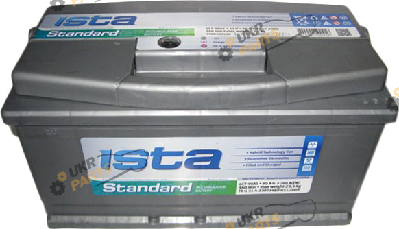 Автомобильный аккумулятор ISTA Standard 6СТ-90 A1 760 А 90 Ач (590 04 02)