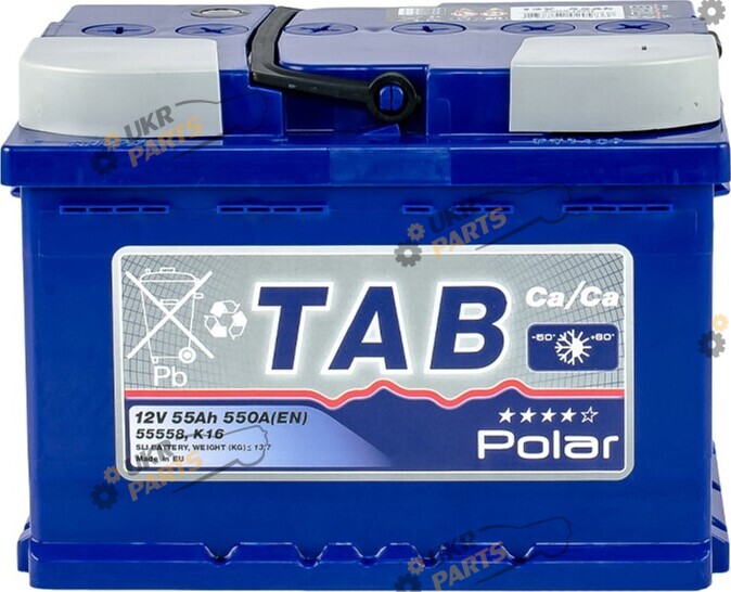 Автомобильный аккумулятор TAB Polar Blue (0) Euro 55 Ач (121 055)