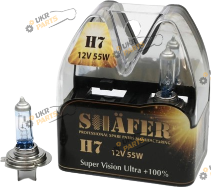 Галогеновая лампа Shafer Super Vision Ultra +100% 12v H7 2 шт (SL3007)