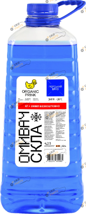 Жидкость омывателя готовая зимняя ORGANIC PRINK Морской Бриз -20 °C 4.2 л (012037)