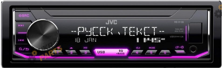 Бездисковая автомагнитола JVC KD-X155 (24413)