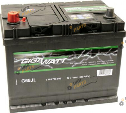 Автомобильный аккумулятор Gigawatt Asia L+ 550 А 68 Ач (0185756805)