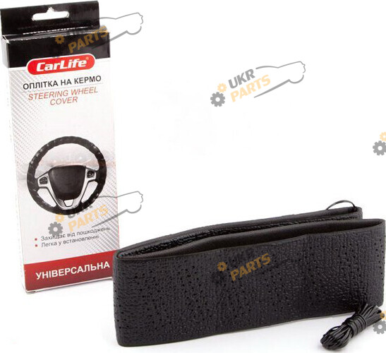 Чехол на руль Carlife L (39-41 см) черный (SW582)