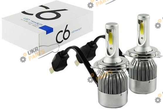 LED лампа HeadLight C6 12v COB H4 30 Вт (00-00007317)