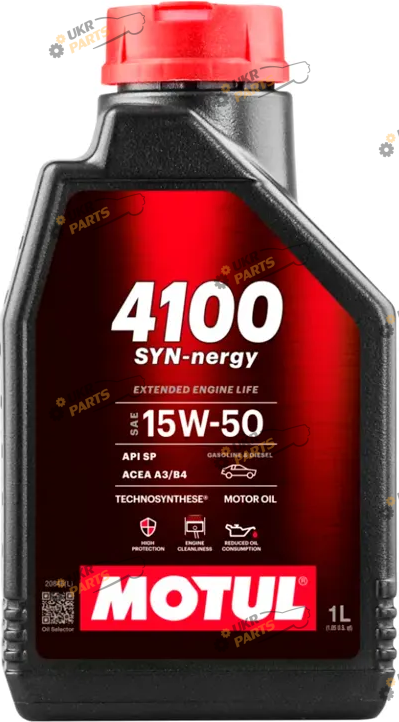 Моторное масло Motul 4100 SYN-NERGY 10W-40 1 л (386301)