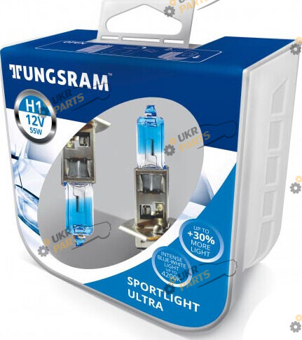 Галогеновая лампа Tungsram Sportlight Ultra H1 2 шт (50310SBU.2PL)