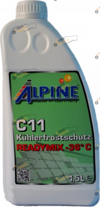 Антифриз Alpine C11 Kühlerfrostschutz -36°C G11 зелёный 1.5 л (RM 1145G-15)