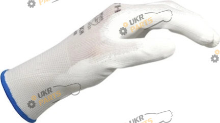 Перчатки белые с полиуретановым покрытием WHITE TOUCH, нейлон, пара (089941607)