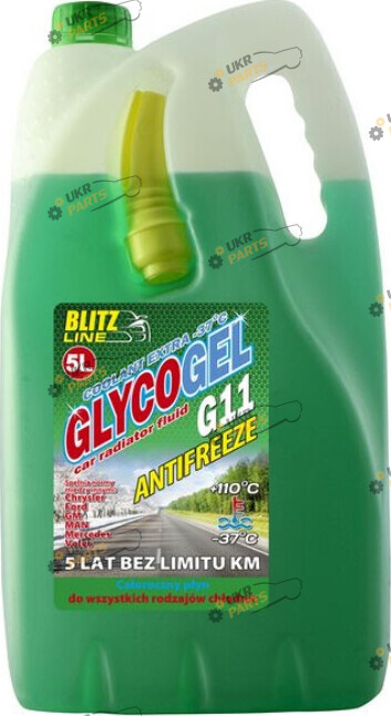 Антифриз Blitz Line Glycogel G11 зелёный 5 л (28880)